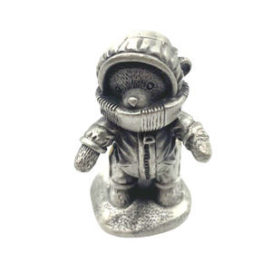 Fort USA Pewter Joy Bear Figurine Snowsuit Baby Figurine 2" Rare Christmas